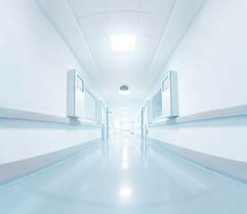 Hallway in a medical or scientific institution