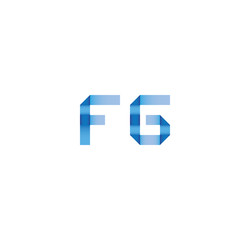 fg initial simple modern blue 