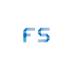 fs initial simple modern blue 