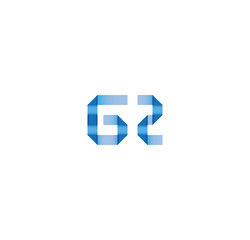 g2 initial simple modern blue 