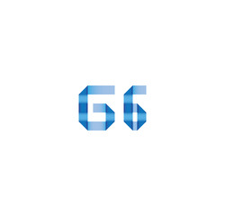 g6 initial simple modern blue 