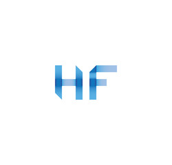 hf initial simple modern blue 