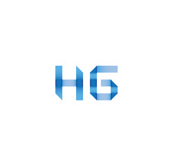 Fototapeta premium hg initial simple modern blue 