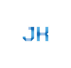 jk initial simple modern blue 
