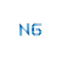 ng initial simple modern blue 