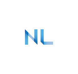 nl initial simple modern blue 