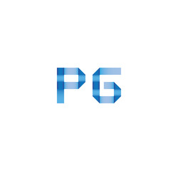 pg initial simple modern blue 