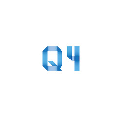 q4 initial simple modern blue 