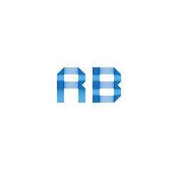 rb initial simple modern blue 