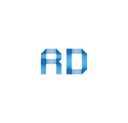 rd initial simple modern blue 