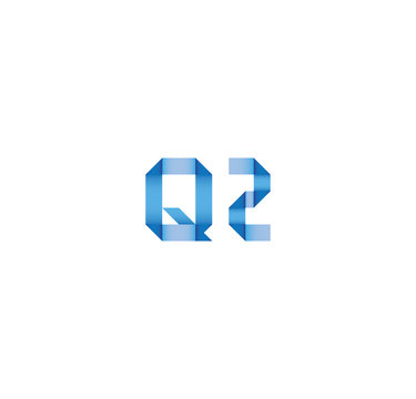 q2 initial simple modern blue 