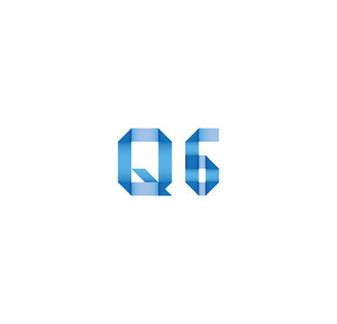 q6 initial simple modern blue 