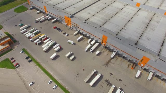 Aerial view of distribution hub