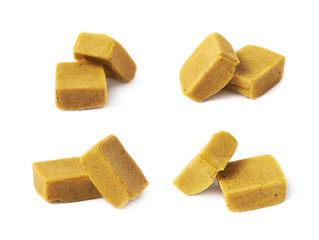 Bouillon stock broth cube isolated