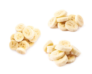 Banana slice isolated