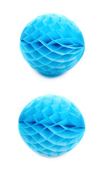 Honeycomb pom-pom ball decoration isolated