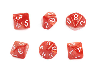 Roleplaying polyhedral dice isolated