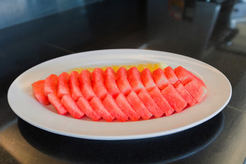 Mixed Fruit watermelon, pineapple and cantaloupe melon