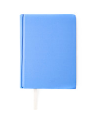Blue note book isolated