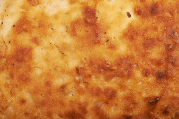 Close-up texture of a crust