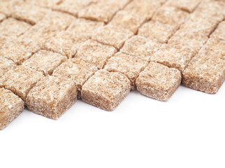 Surface coated with sugar cubes