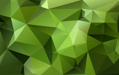 Fototapeta na wymiar Green polygon background