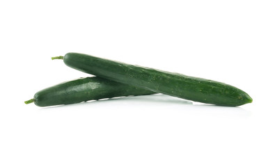 Japanese cucumber isolated on white