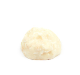 White chocolate candy isolated