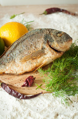 roasted dorado table