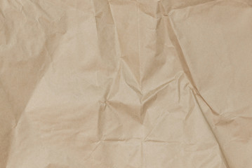 Abstract brown recycle crumpled paper for background