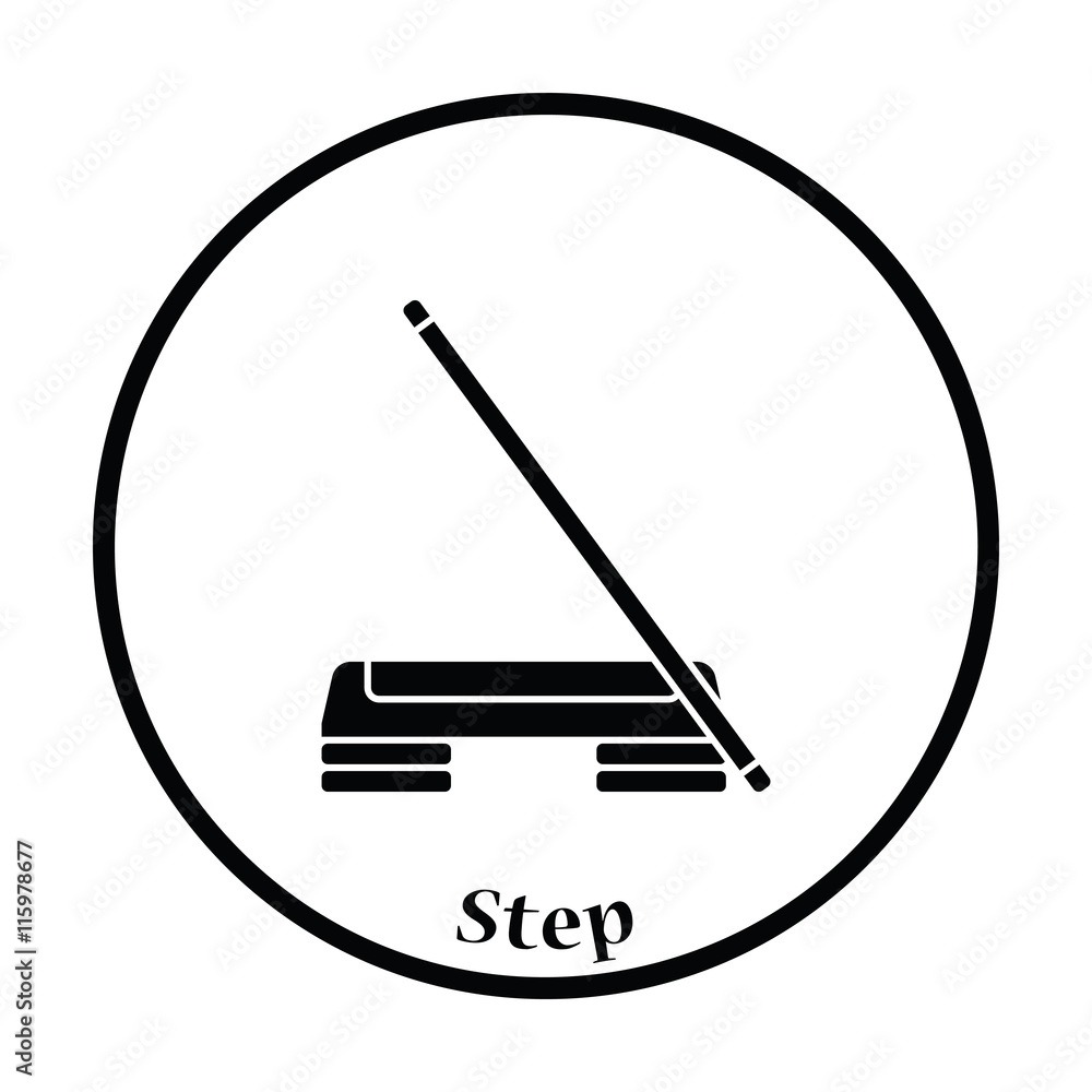 Poster Icon of Step board and stick