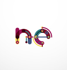 Linear business logo letter