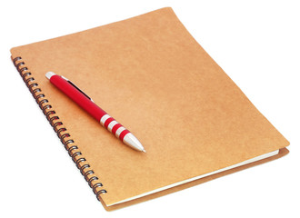 Spiral bound organizer with ballpoint