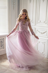 Fototapeta premium Woman Spinning Dress