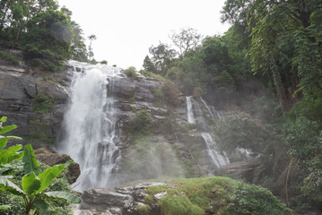 Wachirathan waterfall : The famous waterfall in Doi Inthanon nat