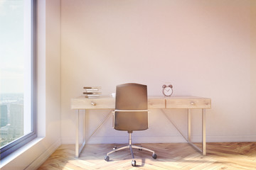 Office with workspace toning