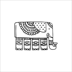 abstract indian elephant