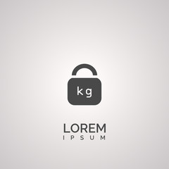 weight icon. weight logo