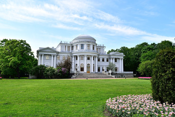 Elagin Palace in Elagin island in St.Petersburg