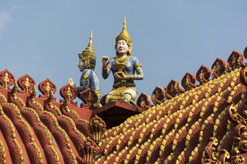 Kambodscha, Tempelanlage Wat Hanchey am Mekong.