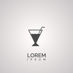 cocktail icon. cocktail logo