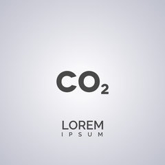 co2 icon. co2 logo
