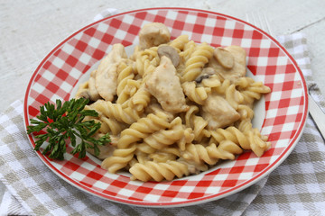 pâtes au poulet 17072016