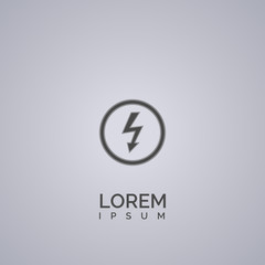electricity icon. electricity logo