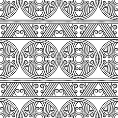 Geometric decorative ethnic pattern