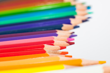 Buntstifte bunt Nahaufnahme Makro