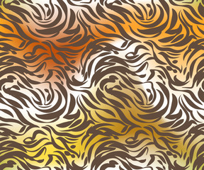 Abstract tiger skin