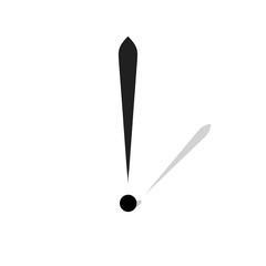 Vector silhouette exclamation point.