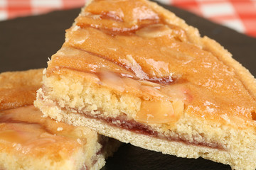 slice of bakewell tart