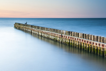 Fototapeta na wymiar beautiful view of Polish Baltic Sea